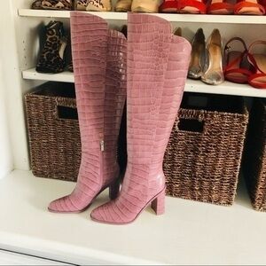 ❤️‍🔥NEW❤️‍🔥 Marc Fisher Croc Knee high boots